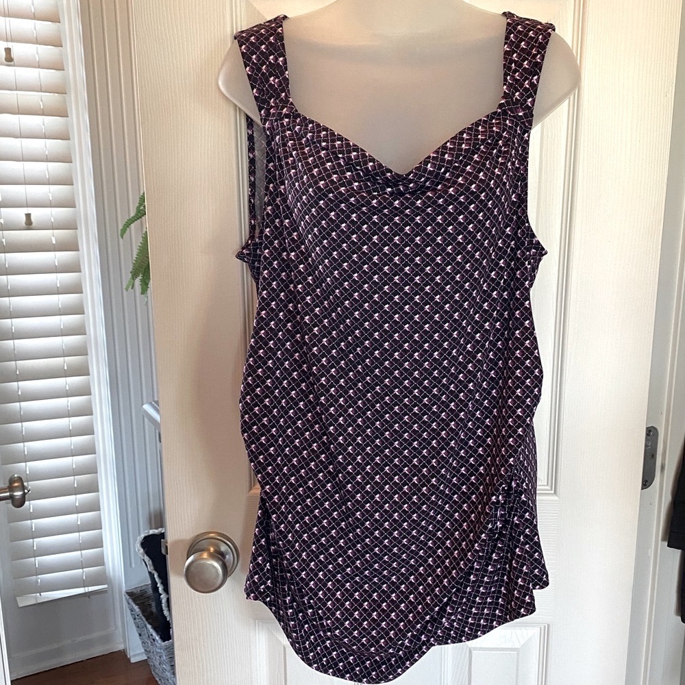 WHBM purple and black super soft tank top! Size XL